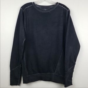Pull&Bear | Distressed Off Black Pullover Sweater